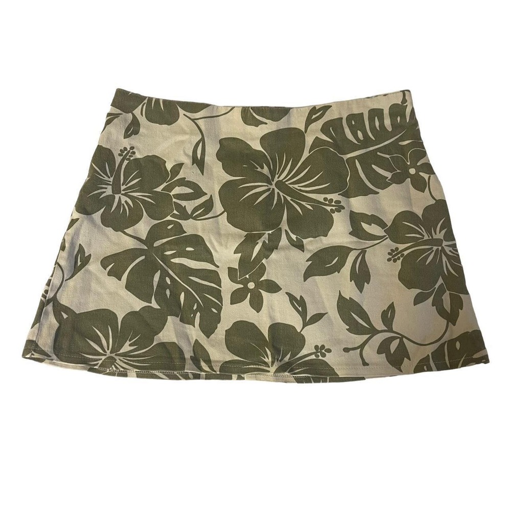 the vintage white and green floral mini skirt!!